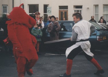 George fighting the Dragon